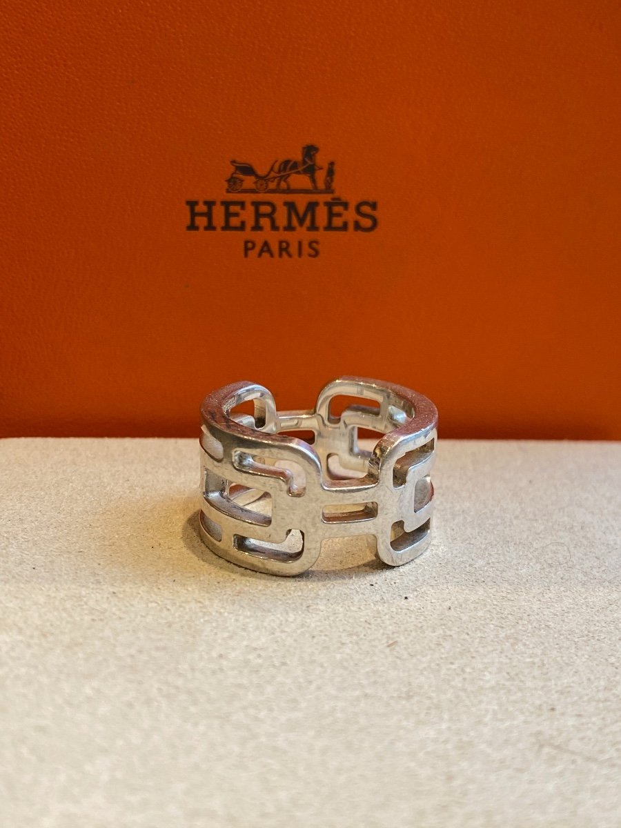 Hermes, Bague Argent Modèle "arcane"-photo-1