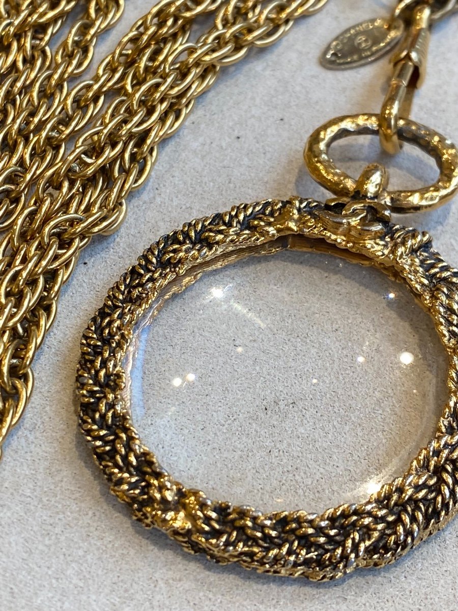 Chanel, Simplified Royal Mesh Loupe Necklace-photo-2