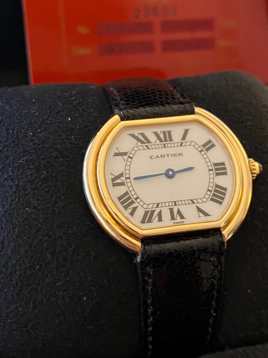 Cartier, "ellipse" Watch, Gold, 1976-photo-2