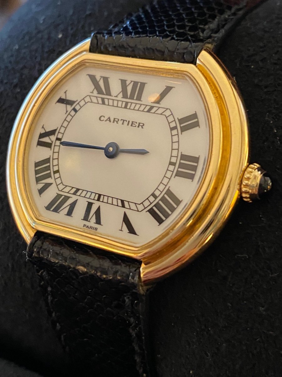 Cartier, "ellipse" Watch, Gold, 1976-photo-1