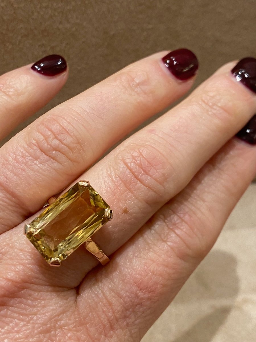 Bague Cocktail Citrine-photo-3