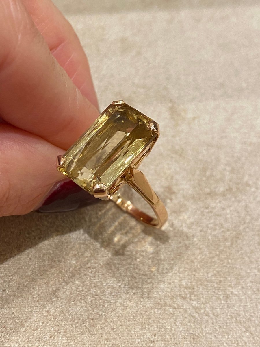 Citrine Cocktail Ring-photo-4