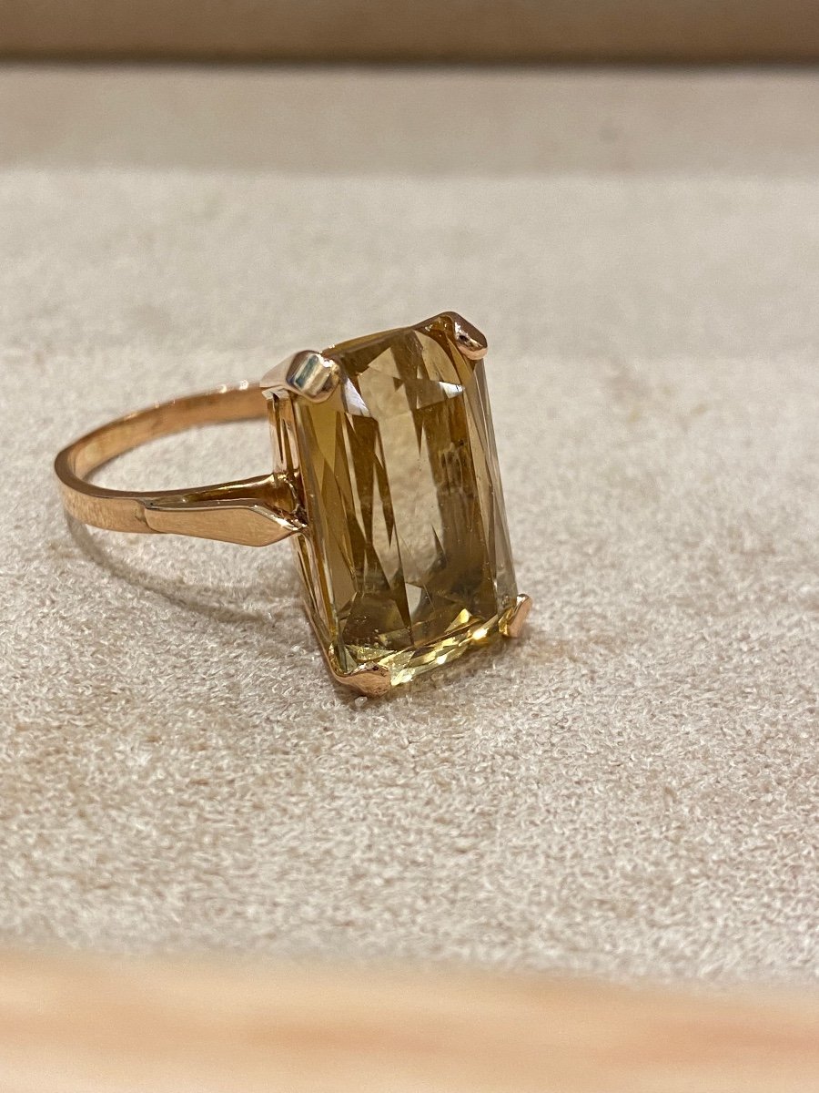 Bague Cocktail Citrine-photo-2