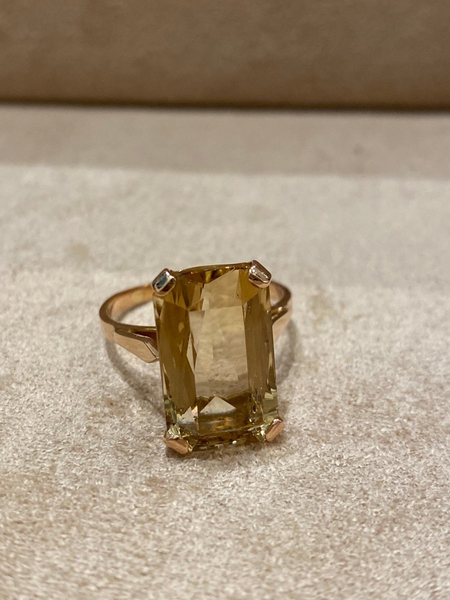 Citrine Cocktail Ring-photo-3