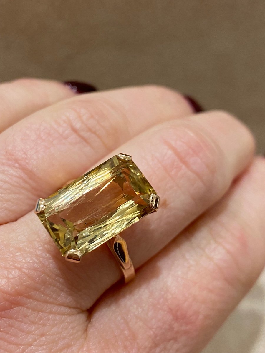 Citrine Cocktail Ring-photo-6