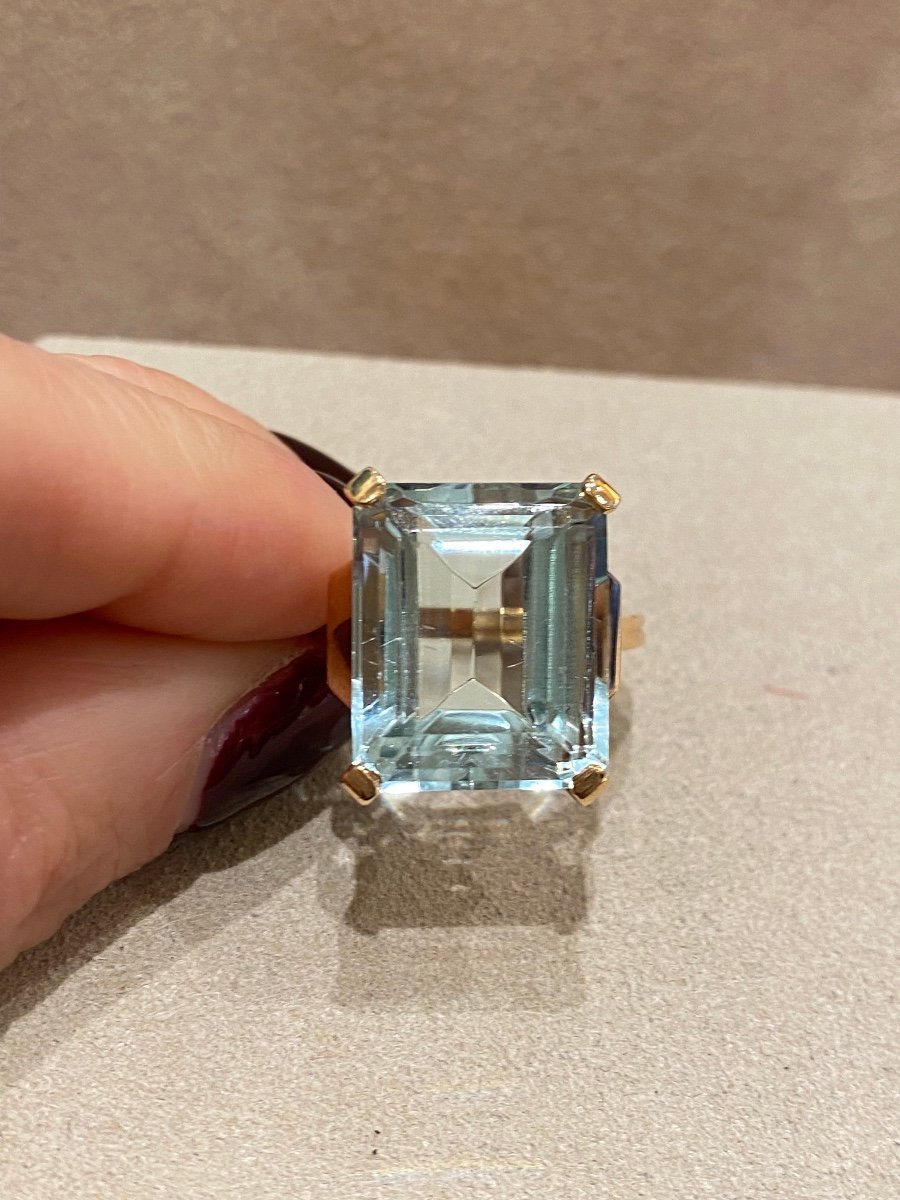 Aquamarine Cocktail Ring