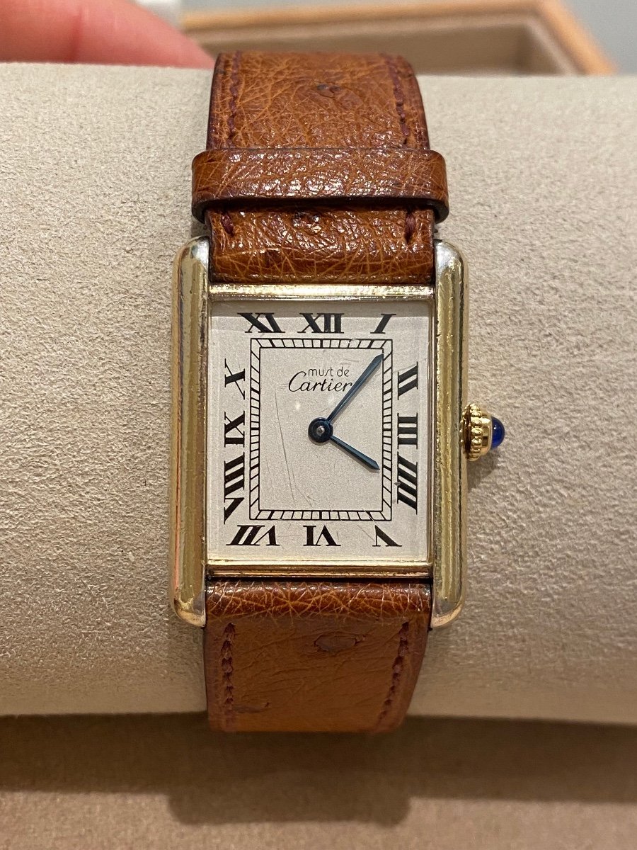 Cartier,  Montre Tank "must De Cartier" à Quartz