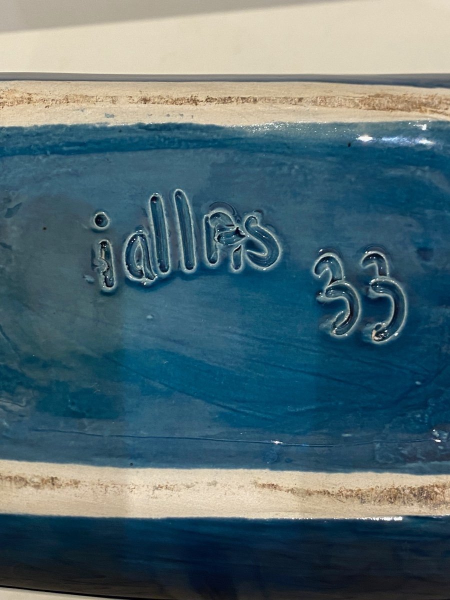 Max Idlas (1932-2020), Vase En Céramique Bleue-photo-5