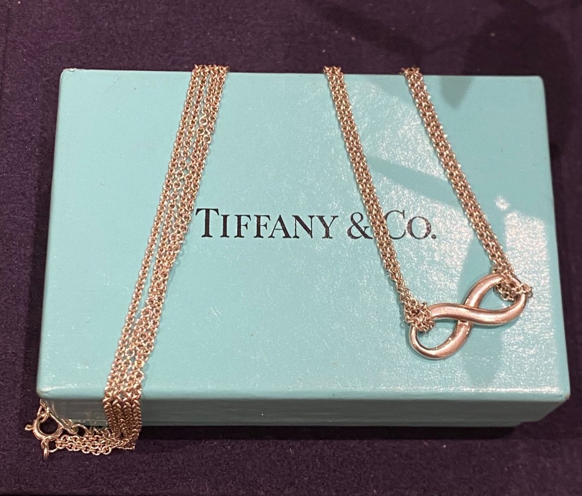 Tiffany And Co, Silver Infinity Necklace-photo-3