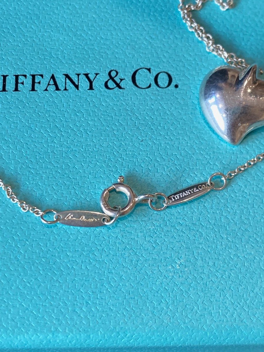 Tiffany & Co, Collier Argent Coeur Par Elsa Peretti-photo-3