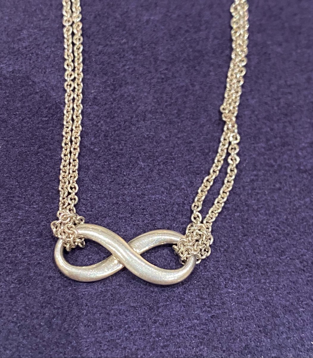 Tiffany & Co, Collier Argent Infinity-photo-3