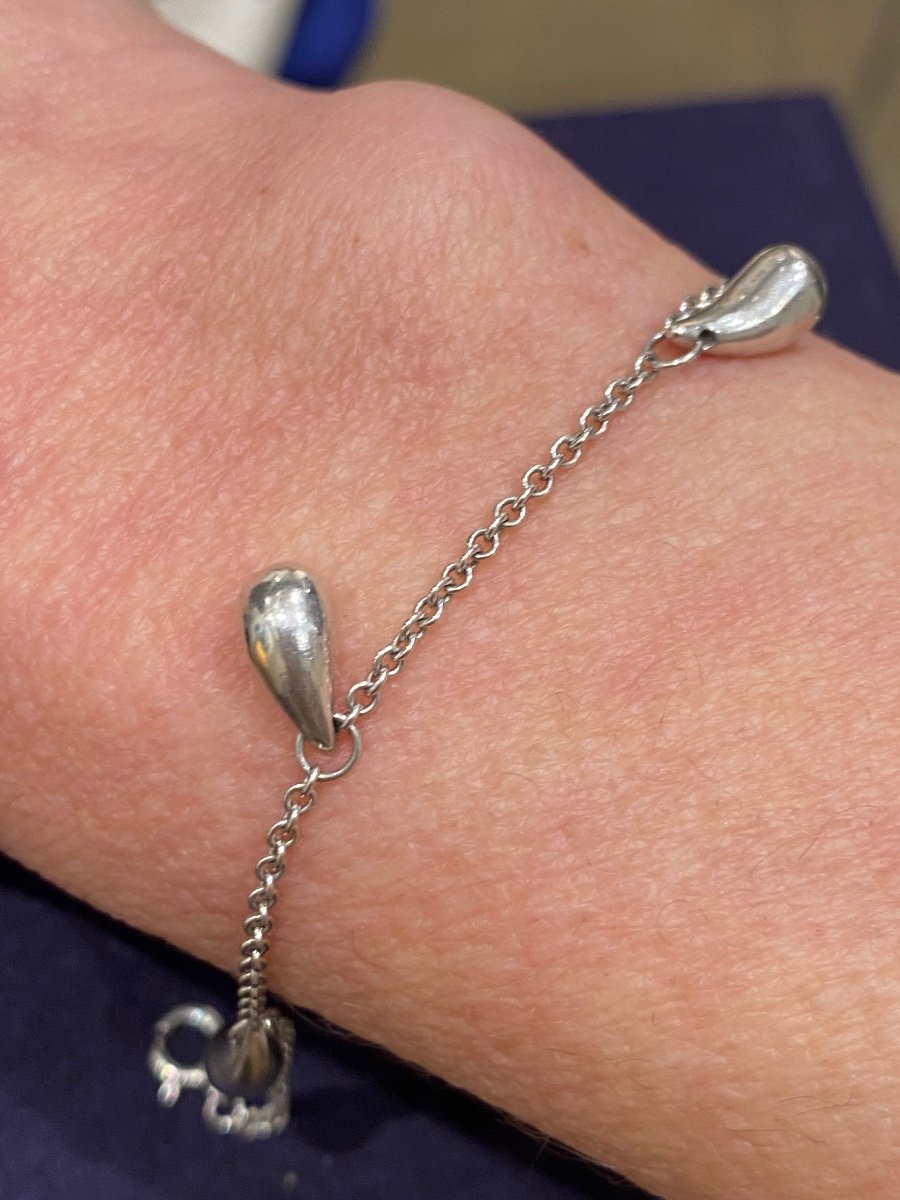 Tiffany & Co, Silver Water Drop Bracelet By Elsa Peretti-photo-3