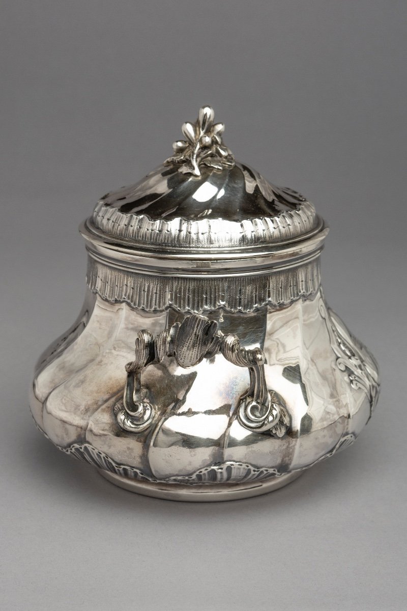 Sugar Bowl And Its Silver Lid, Paris, 1788 By François Joubert-photo-3