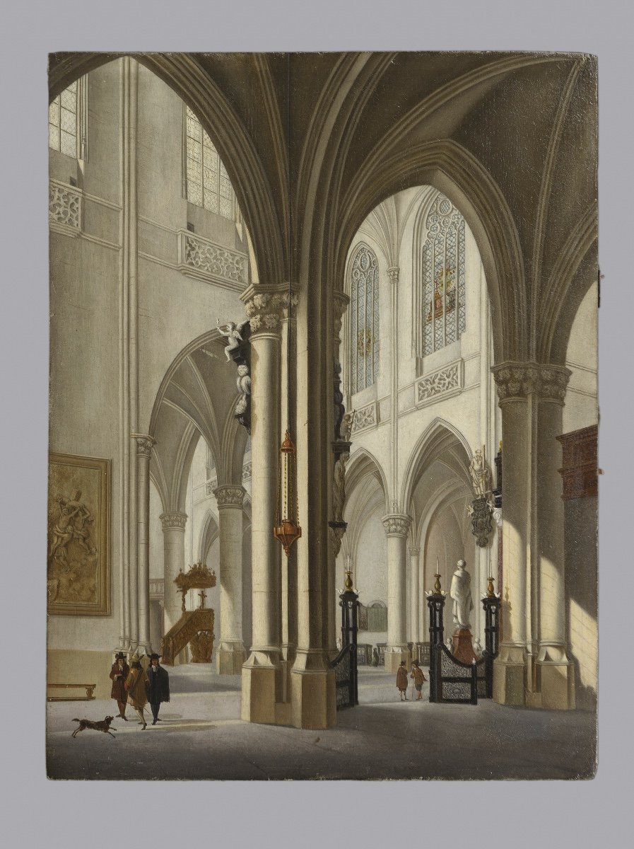 Intérieur d'église, Anonyme Suiveur d'Emmanuel De Witte