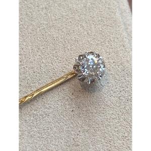 Gold & Diamond Tie Pin