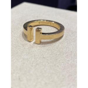 Tiffany, "t" Ring In Yellow Gold