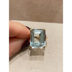 Aquamarine Cocktail Ring