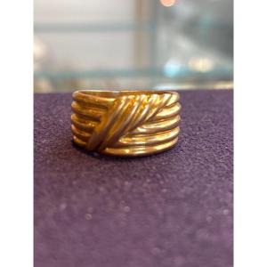 Drapery Gold Ring