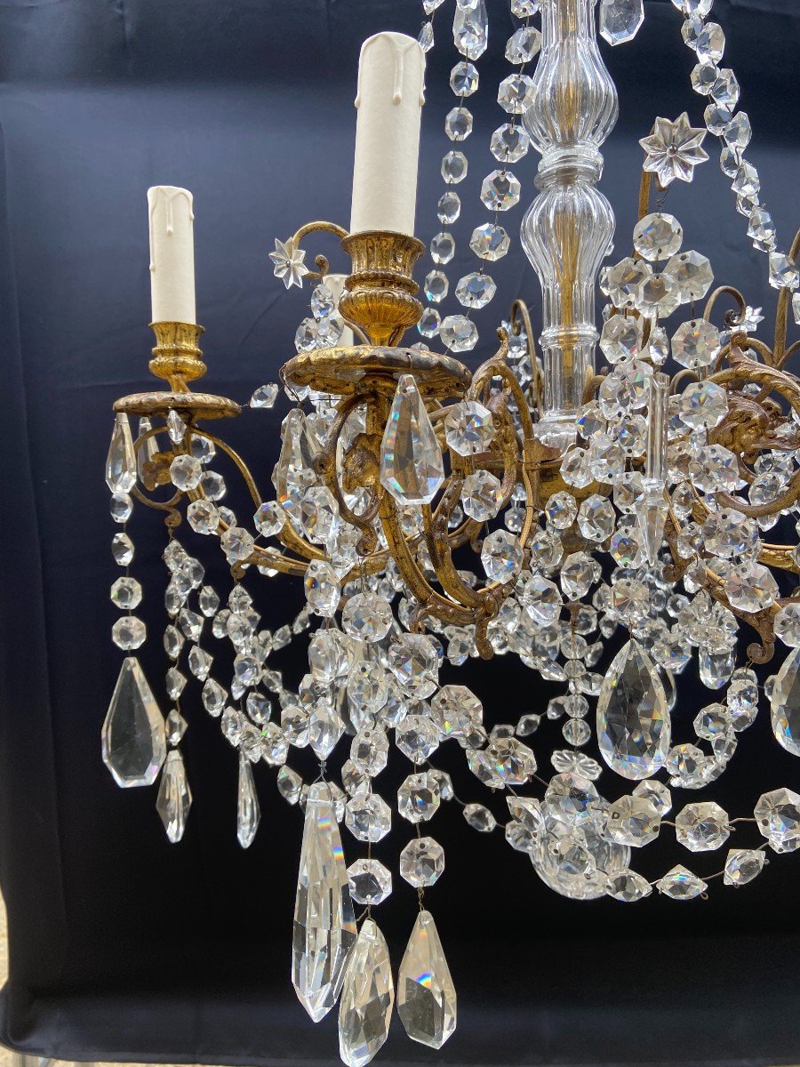 French Chandelier, Late 19th Century-photo-2