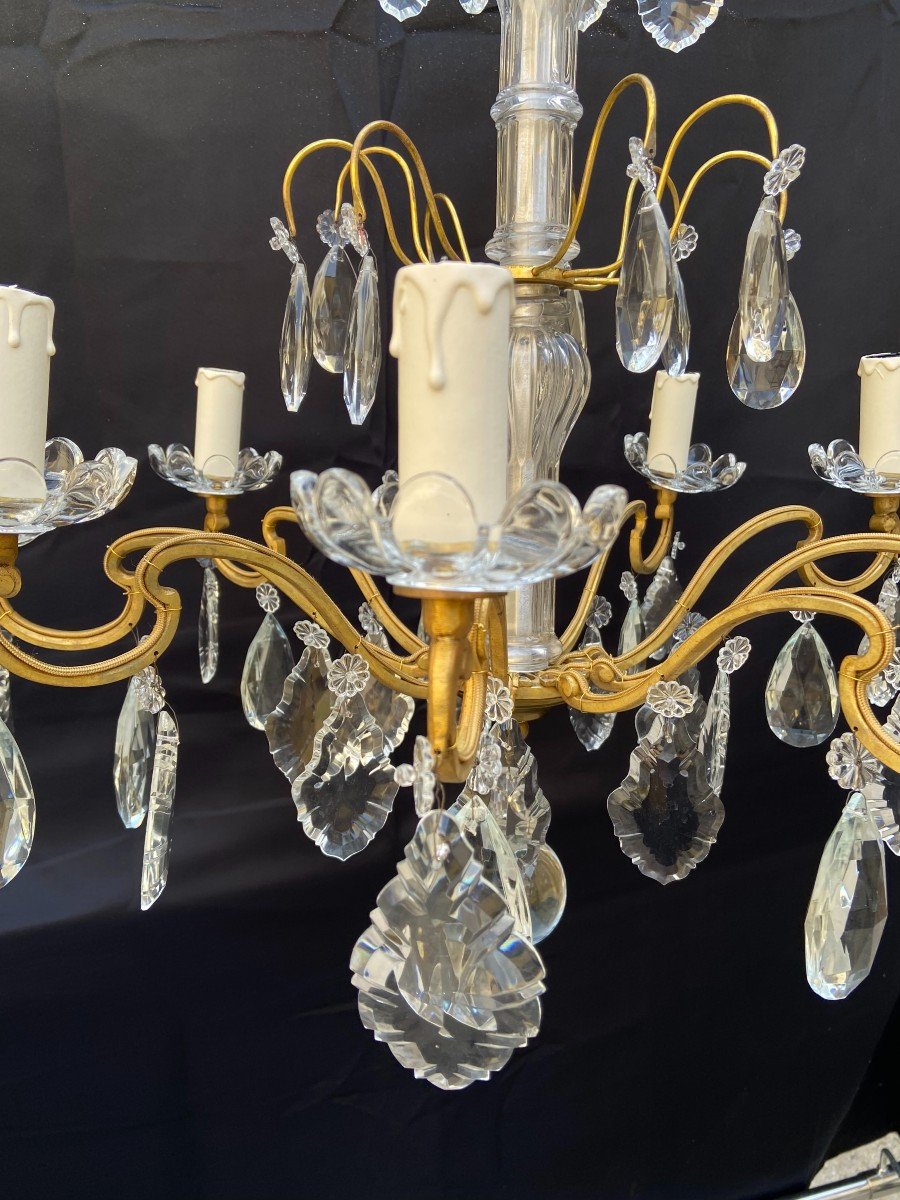 Small French Chandelier, Late 19th Century-photo-3