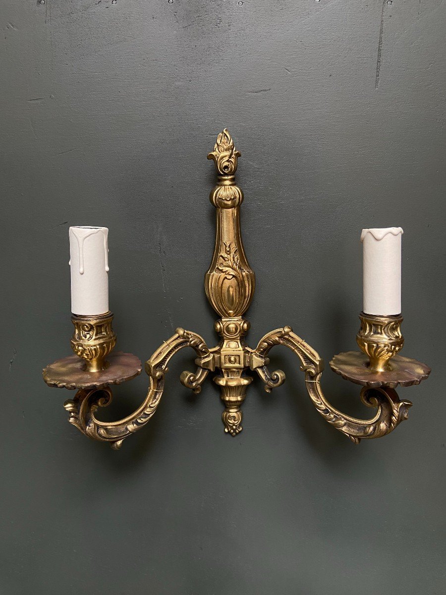 Pair Of Rocaille Style Sconces