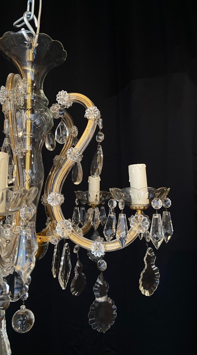 Small 20th Century Chandelier, Italy -photo-3