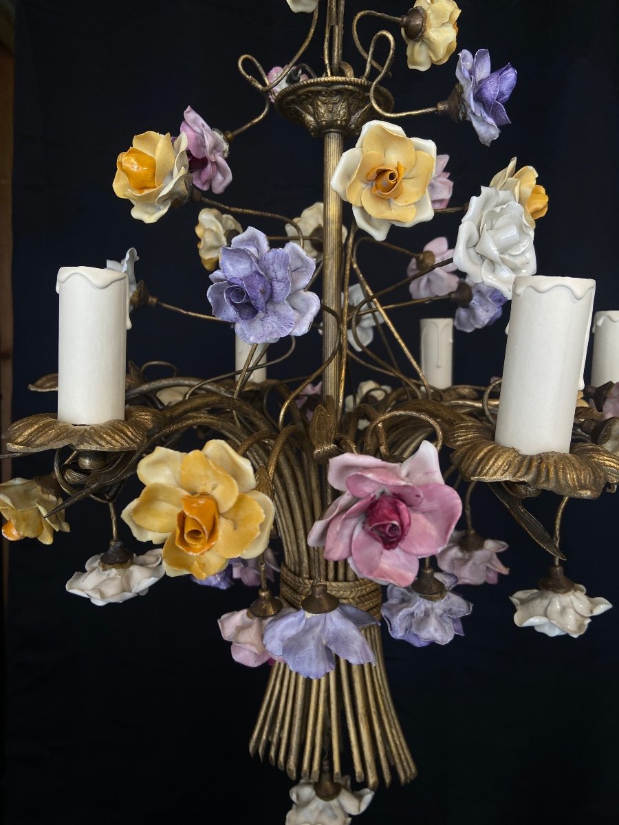 Flower Chandelier, 20th Century -photo-4