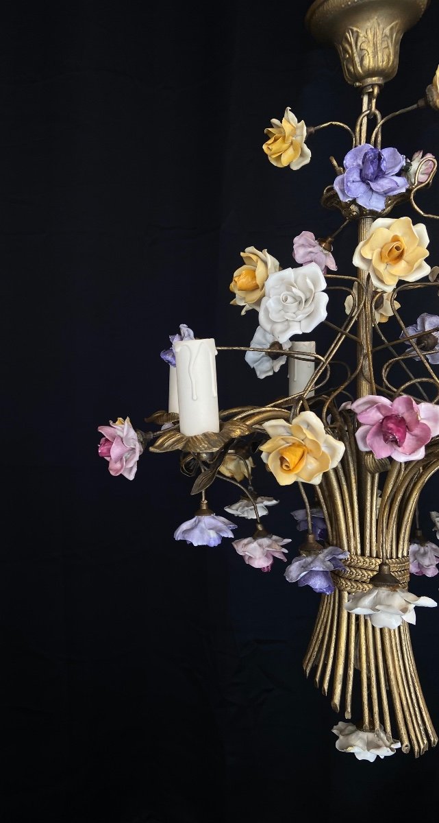 Flower Chandelier, 20th Century -photo-4