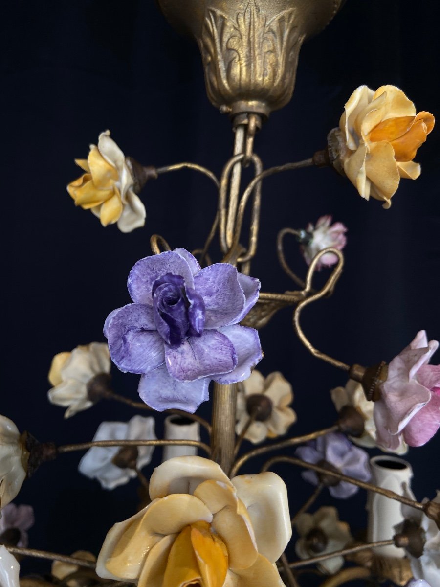 Flower Chandelier, 20th Century -photo-6