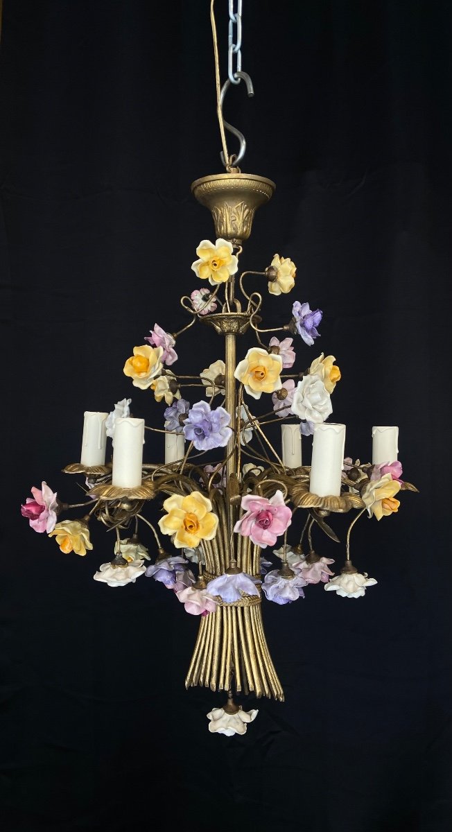 Flower Chandelier, 20th Century 