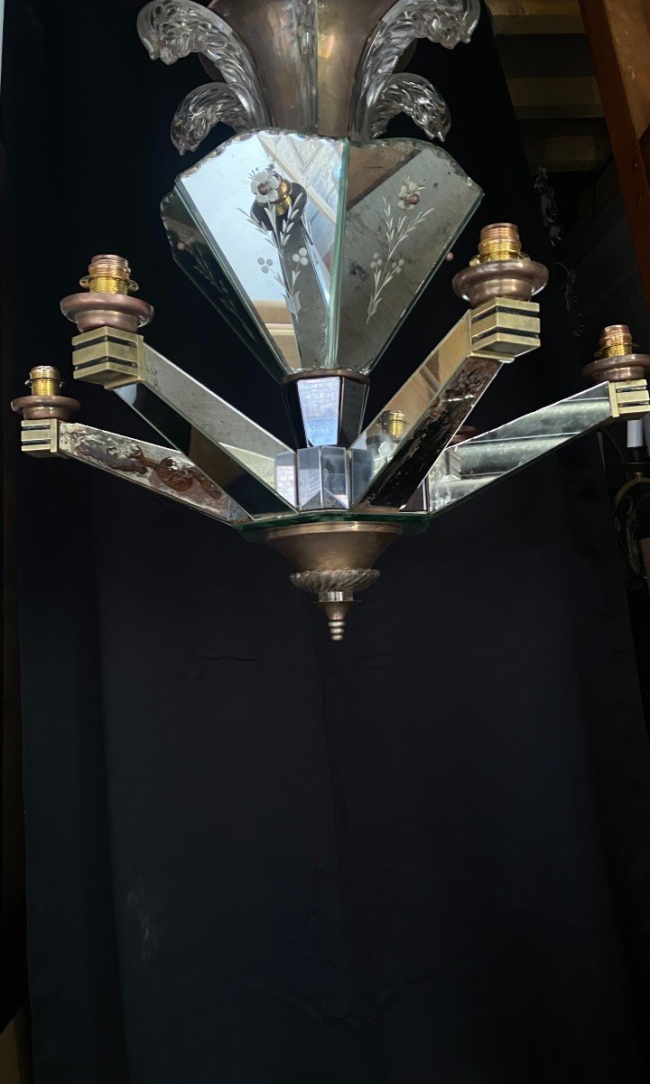 Eglomise Chandelier -photo-4