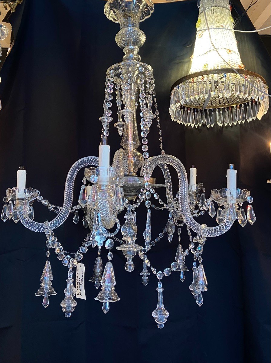 Lustre En Cristal, XIX Italie 