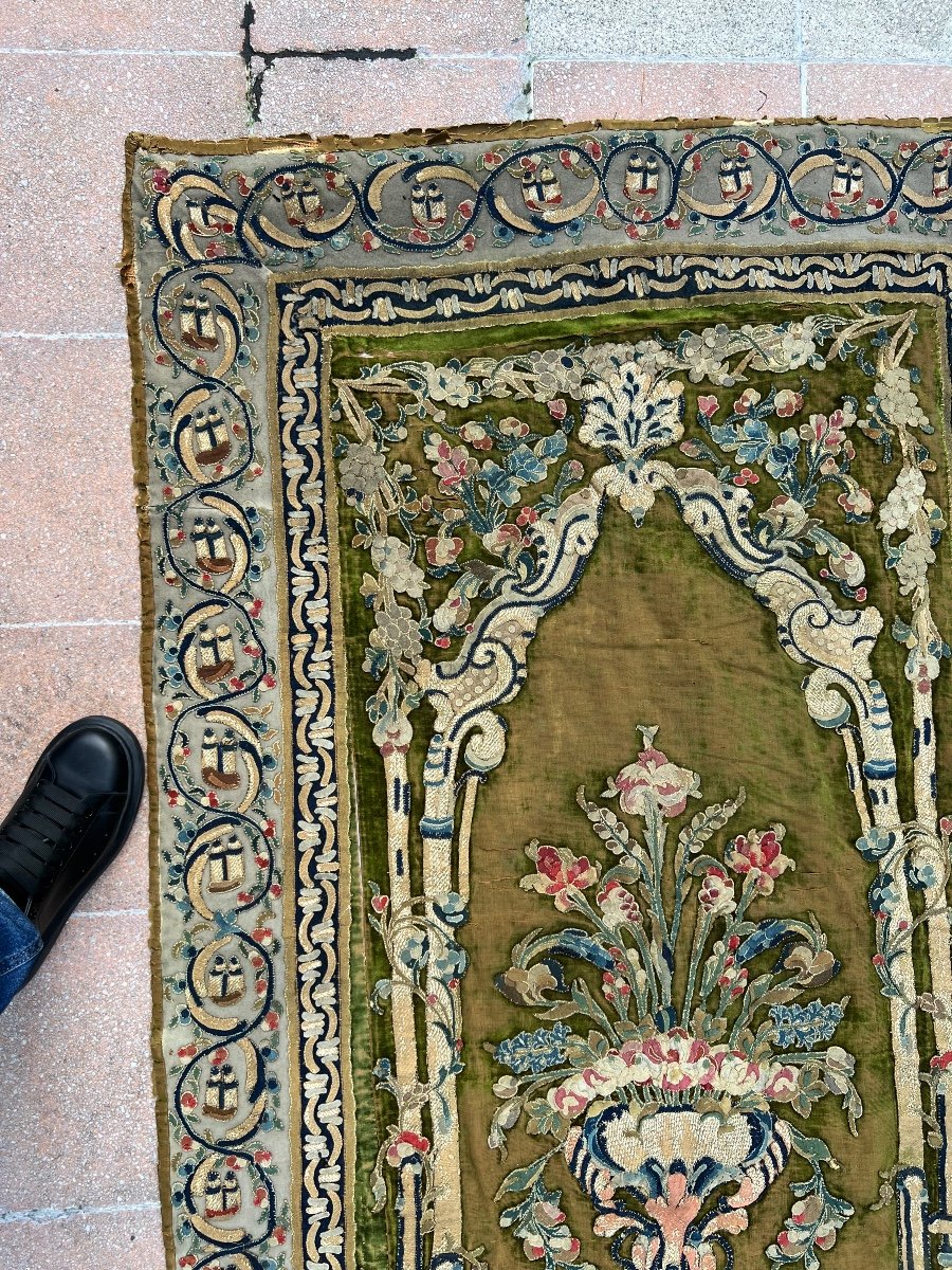 Tapis De Prière Ottoman Dit Banja Luka 19eme Siècle -photo-4