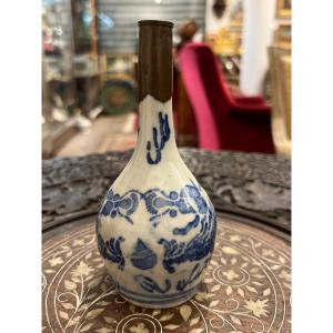 18th Century Chinese Ceramic Sprinkler Sprinkler For Walking Ottoman