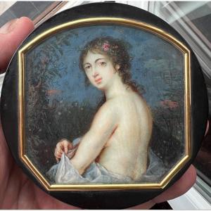 Portrait Miniature Vers 1790 