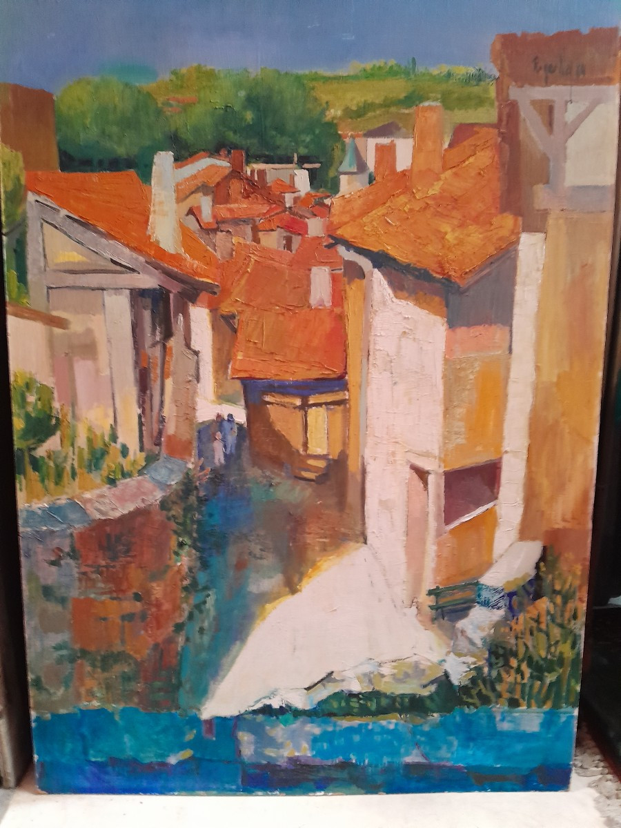 Peinture Paysage De Provence-photo-2