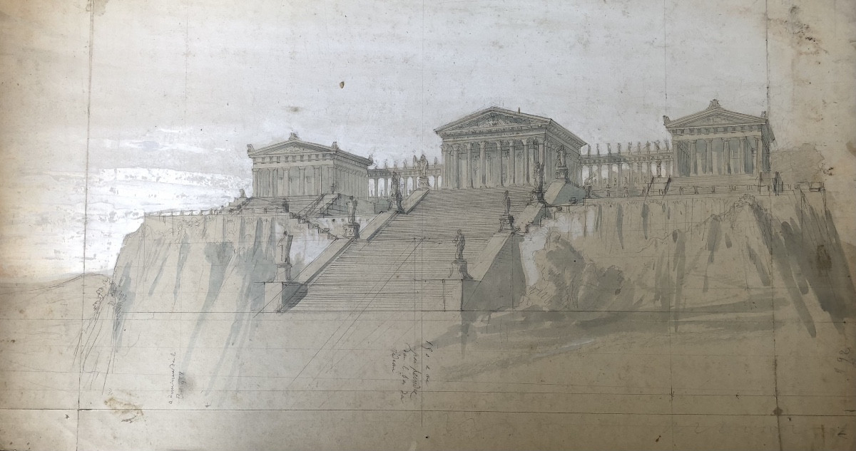 Etudes Préparatoires Pour Des Décors De Théâtre Ou D’opéra -photo-1