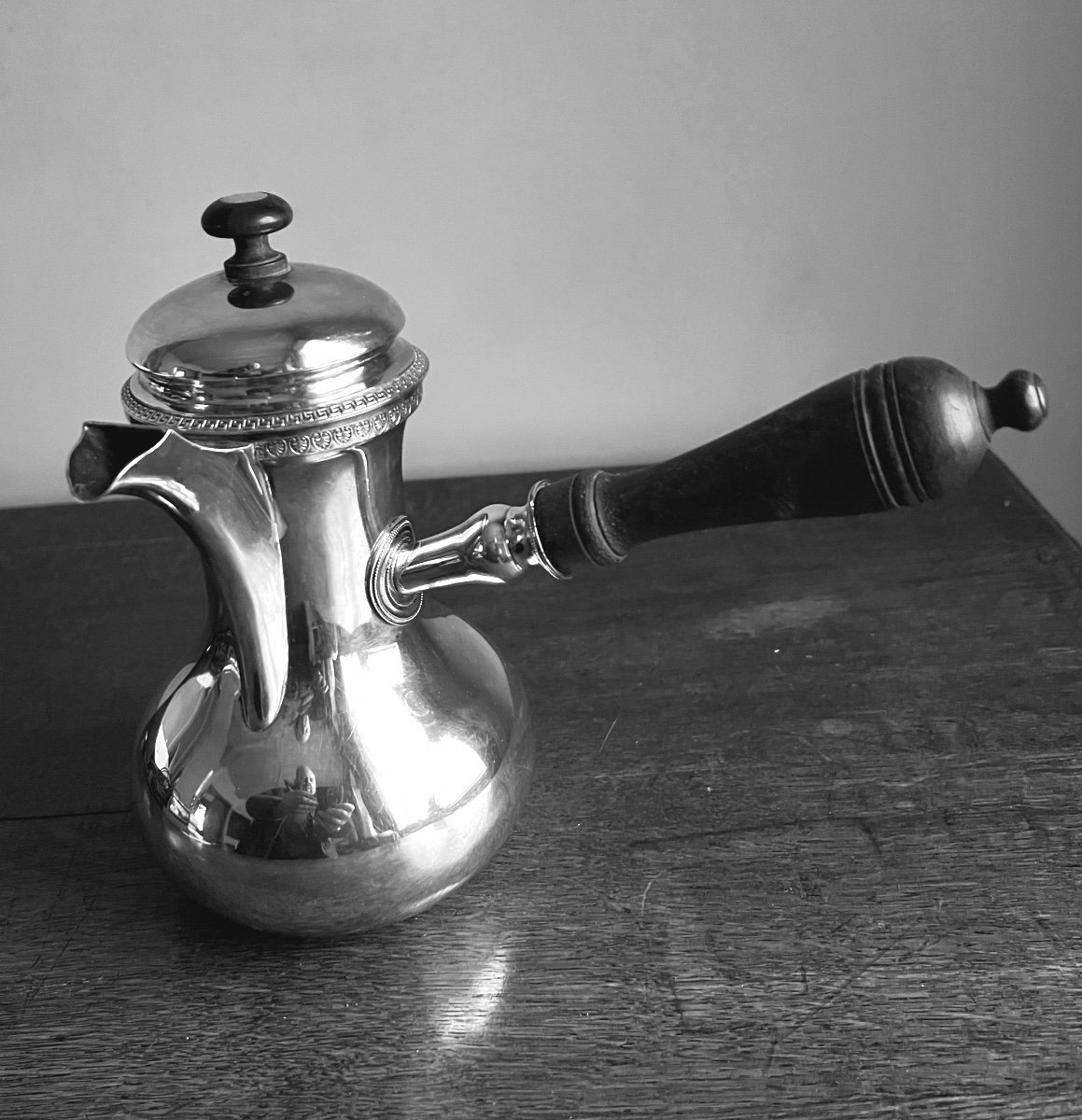 Marabout Coffee Pot In Silver Empire Period, Dutalis Germain In Brussels 1798-1809-photo-4