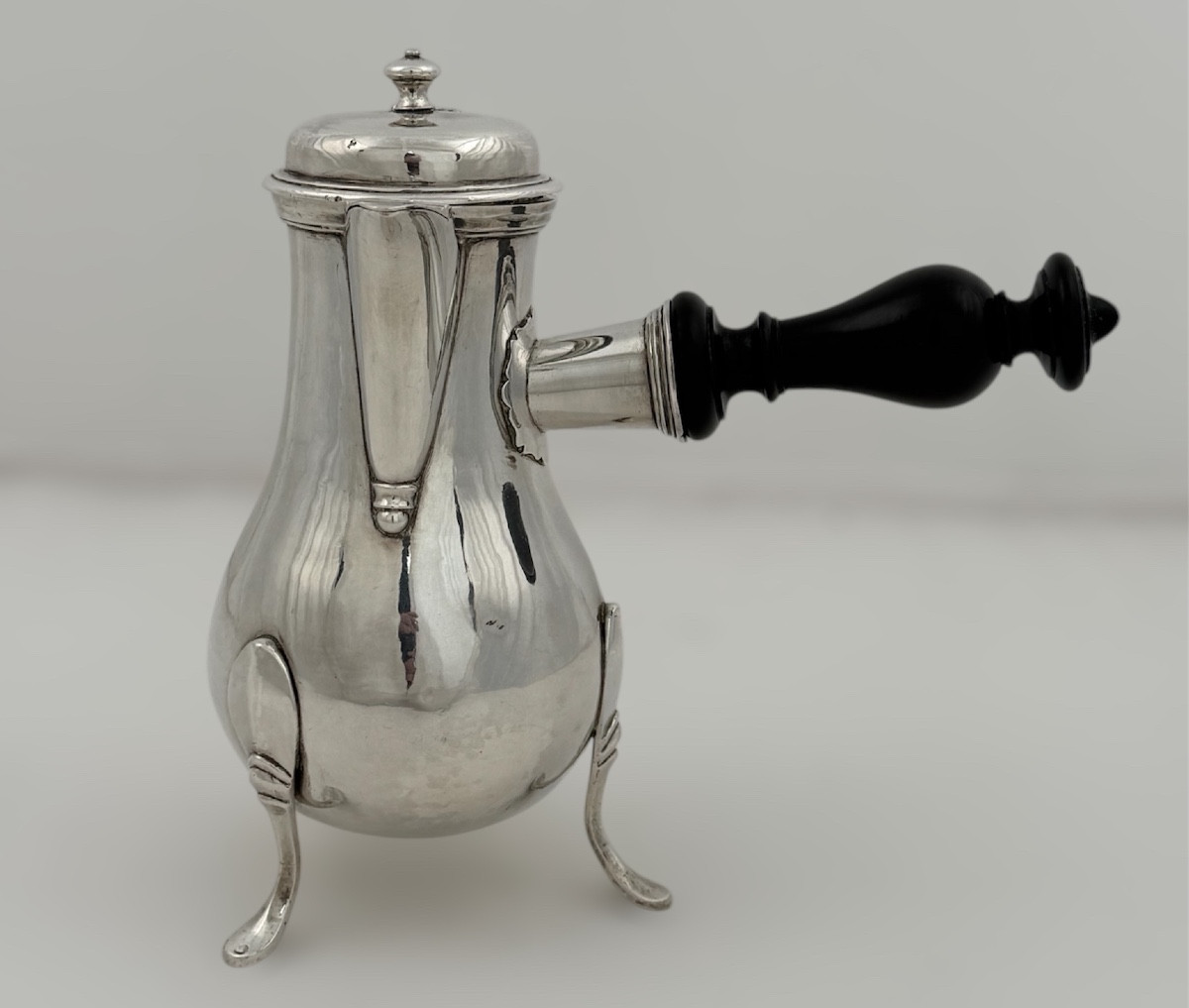 Rare 18th Century Egoist Sterling Silver Coffee Pot - Grenoble 1765-1768-photo-2