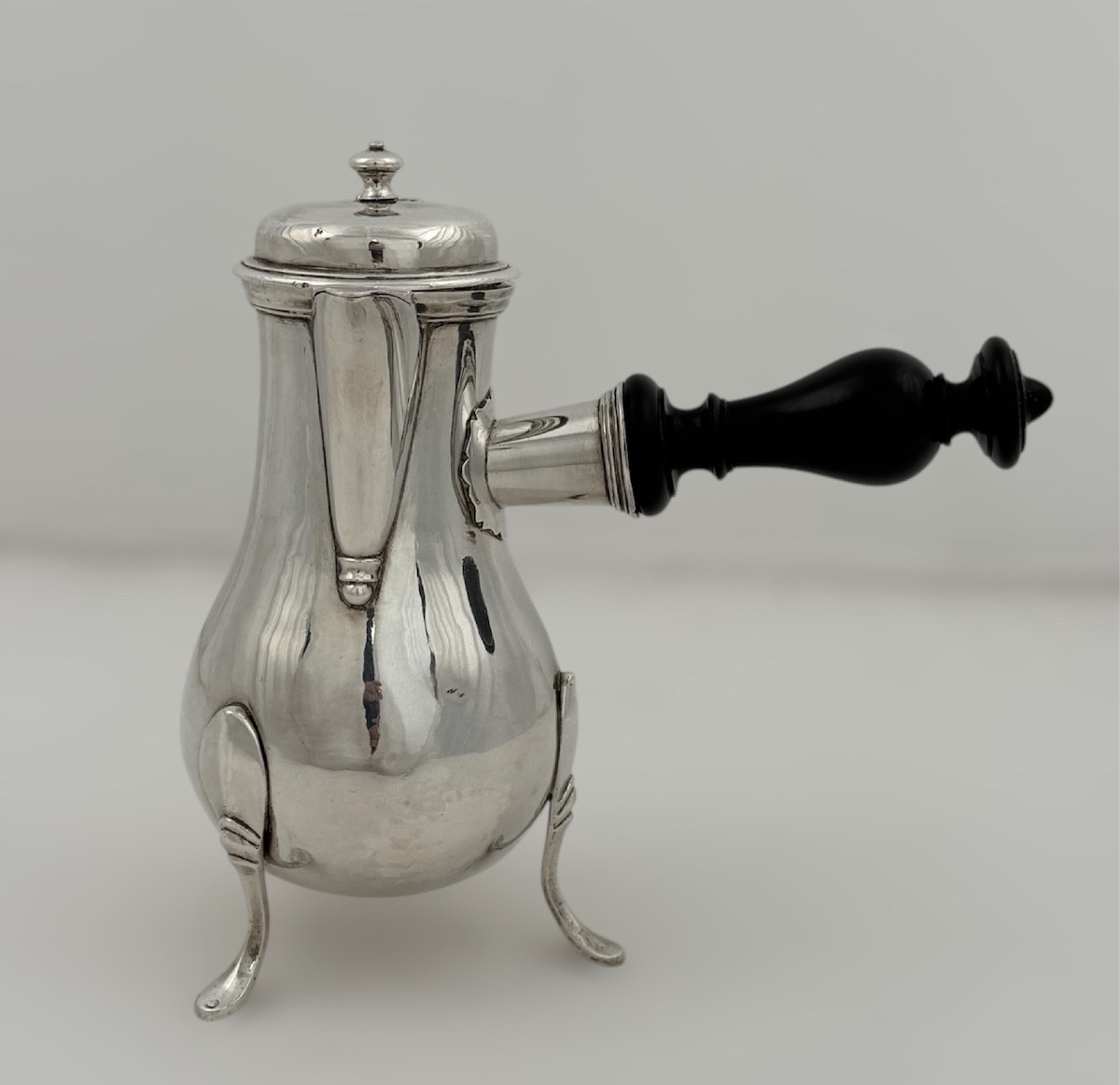 Rare 18th Century Egoist Sterling Silver Coffee Pot - Grenoble 1765-1768