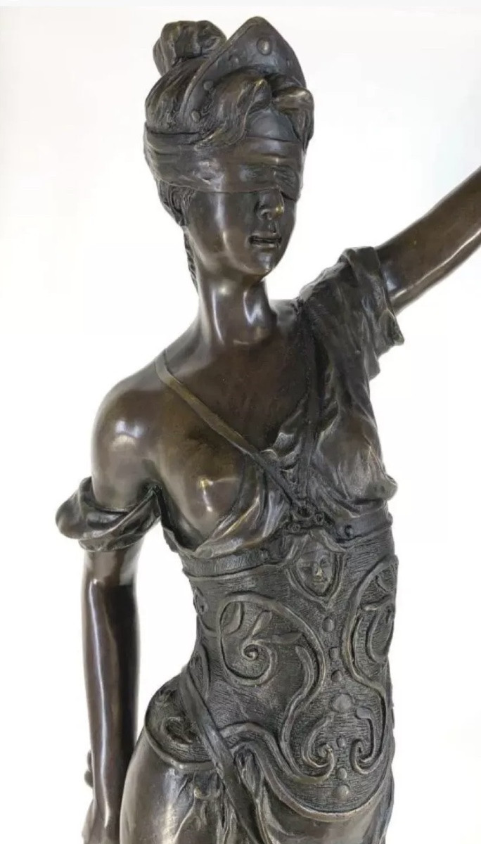 Sculpture En Bronze La Justice-photo-1