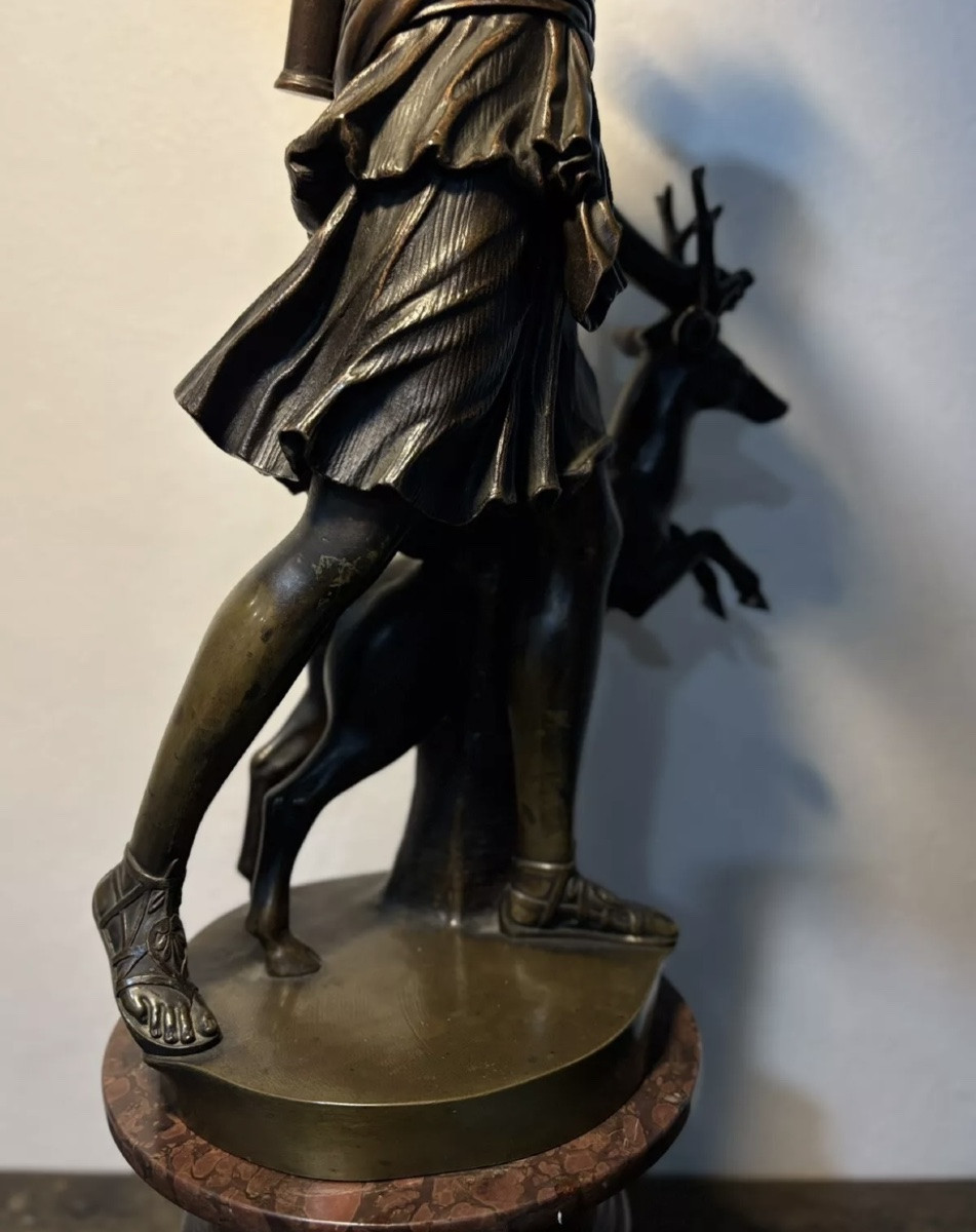 Sculpture En Bronze 29 E Susse Paris Diane  Chasseresse-photo-1