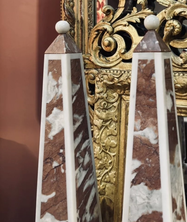 Pair Of Marble Obelisks 1950 -photo-1