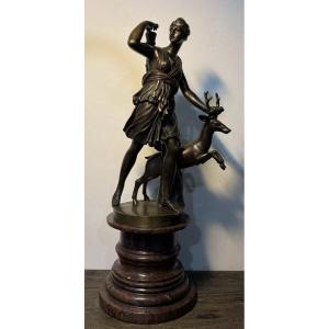 Bronze Sculpture 29 E Susse Paris Diana The Huntress