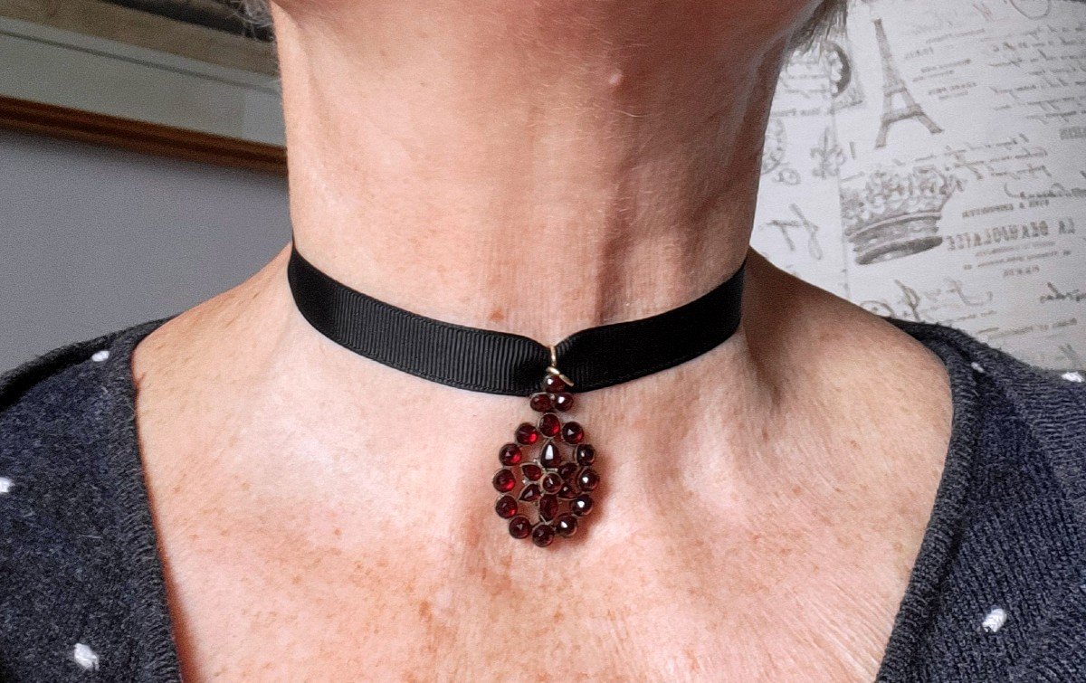 Napoleon 111 - Garnet Necklace (3 In 1 !)-photo-5