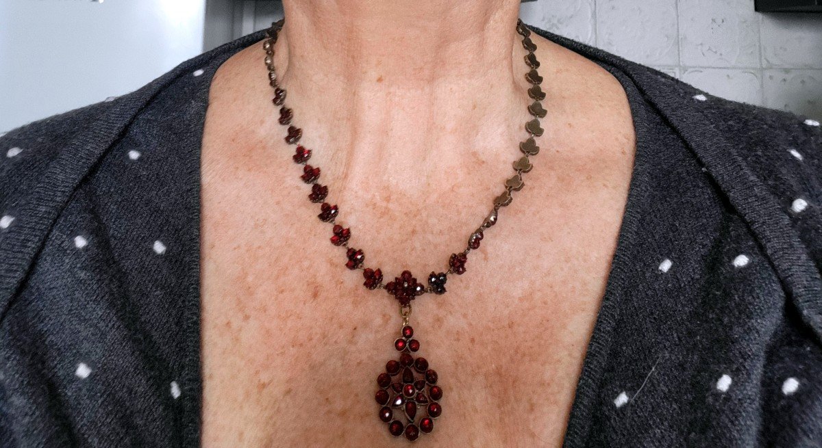 Napoleon 111 - Garnet Necklace (3 In 1 !)-photo-6