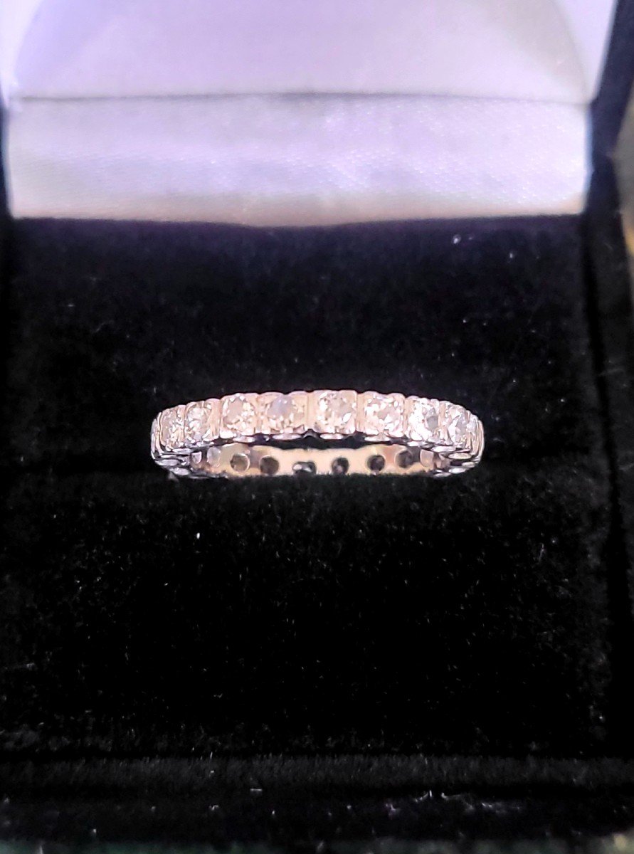 Platinum Ring Set With Diamonds