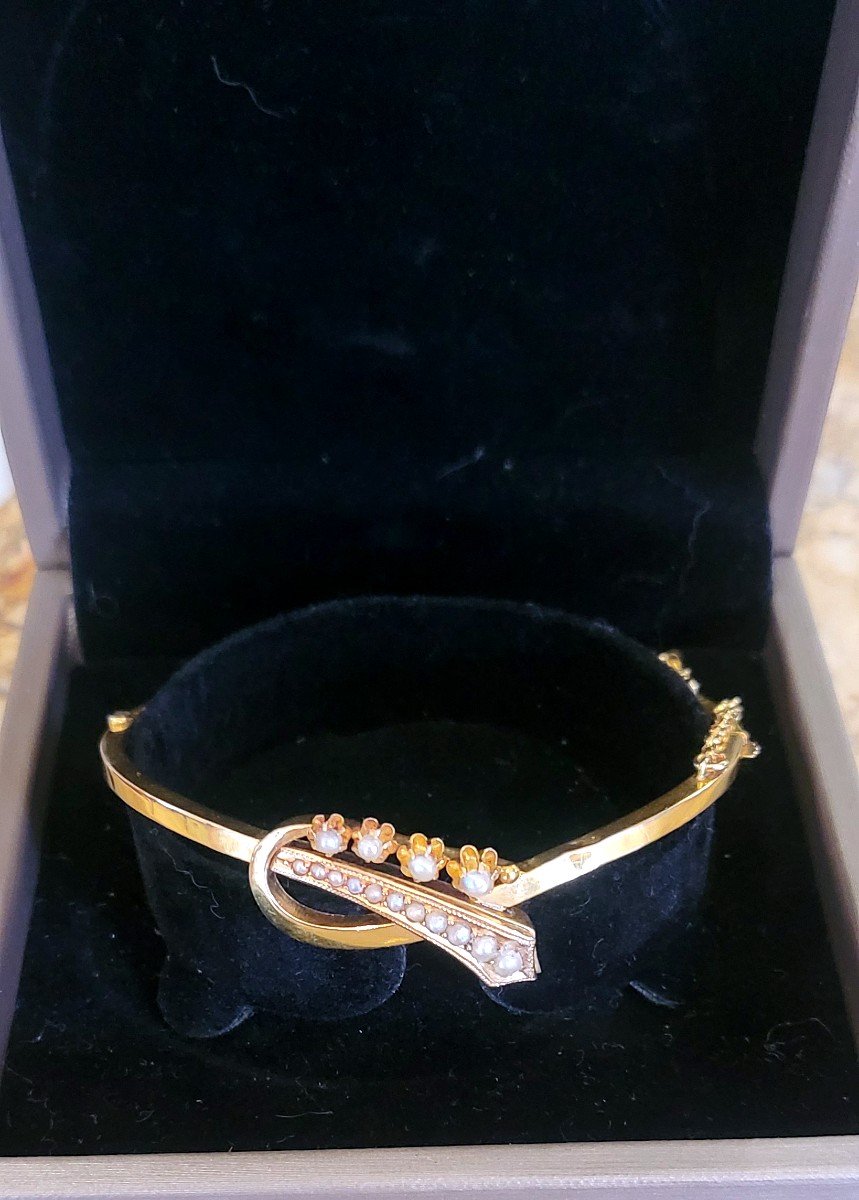 Belle Epoque 18ct Gold Bracelet -photo-4