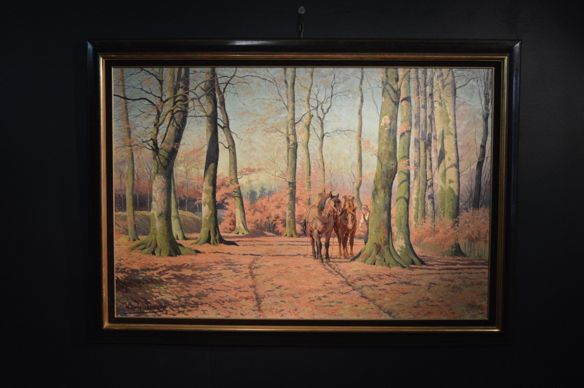 Louis Loncin "the Longshoreman And His Ardennes Draft Horses"-photo-2