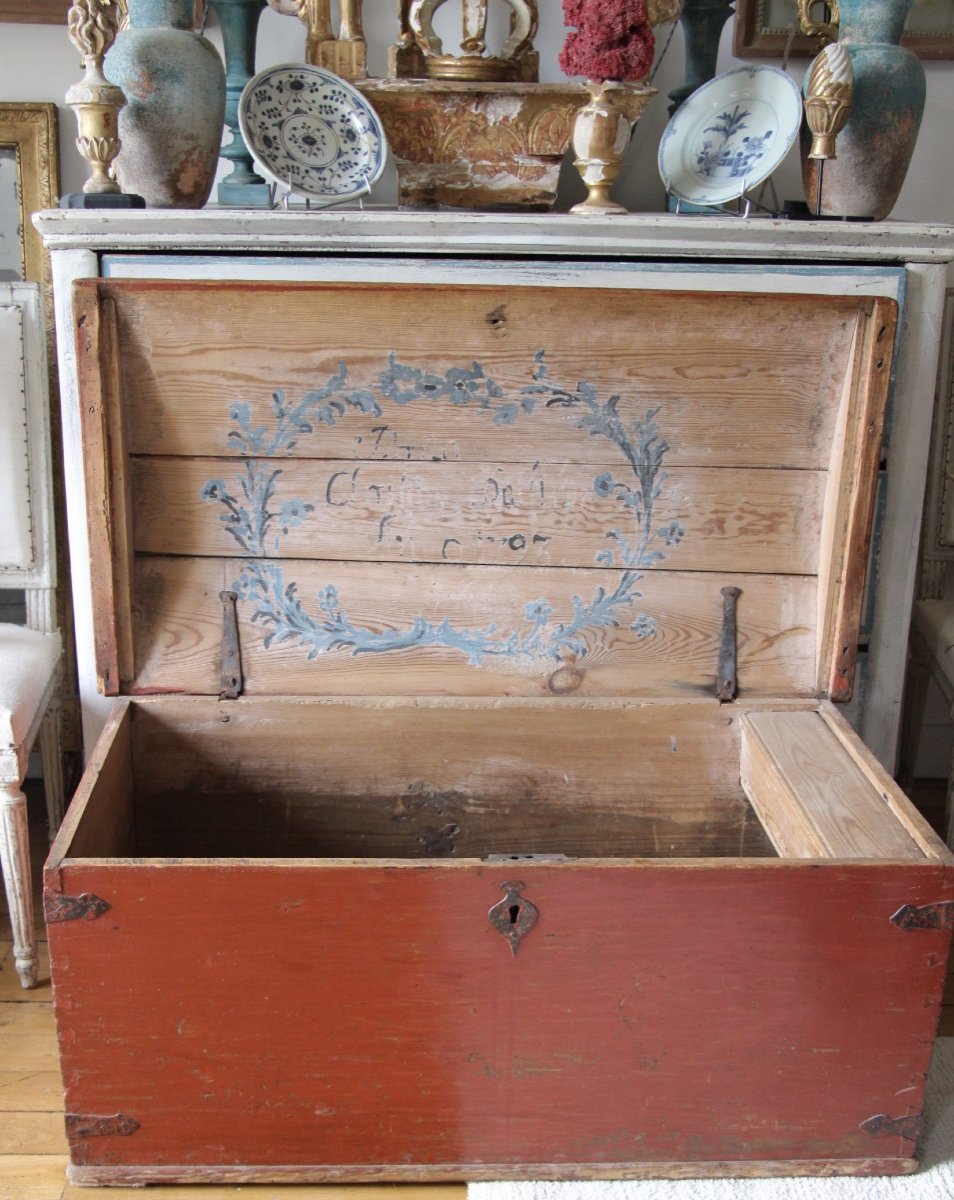 18th Century Swedish Wedding Chest